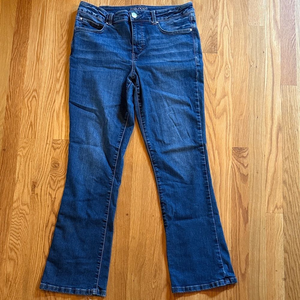 Maurice’s Everflex high-rise flare jeans sz 14 reg see description
